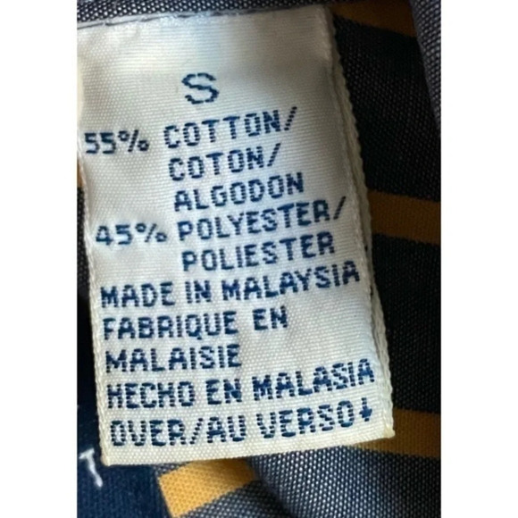 Liz Claiborne • Navy Yellow Vertical Strip… - Picture 4 of 4